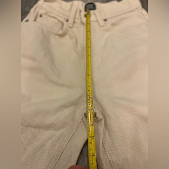 BDG Urban Outfitters High-Rise Baggy Ivory Jeans size 24 - Picture 8 of 9